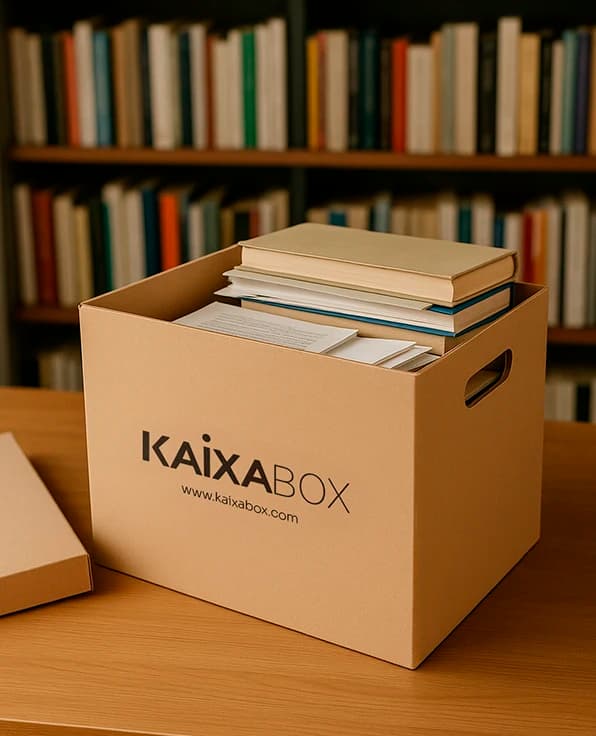 Kit Caixas Organizadoras KaixaBox, Caixa com Tampa e Alça para Transporte, Montagem Simples sem Fita