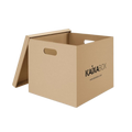 Kit Caixas Organizadoras KaixaBox, Caixa com Tampa e Alça para Transporte, Montagem Simples sem Fita