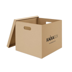 Kit Caixas Organizadoras KaixaBox, Caixa com Tampa e Alça para Transporte, Montagem Simples sem Fita